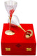 Silver Plated & Brass Champagne Engraved Wine Glass With Red Box