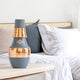 Pure Copper Hammered Silk Finish Design Surahi Shape Bedroom Bottle