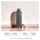 Soft matte gray tamba bottle by Indian Art Villa designed to improve immunity with copper enriched water every day
